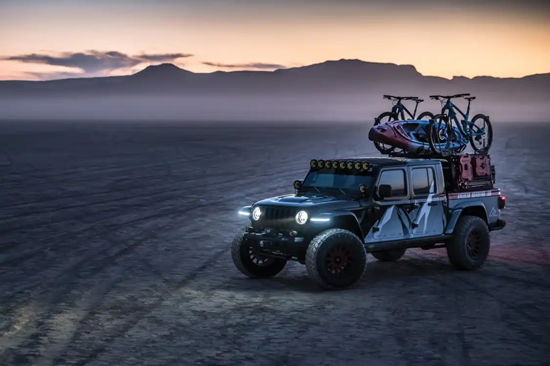 Jeep Gladiator at dusk