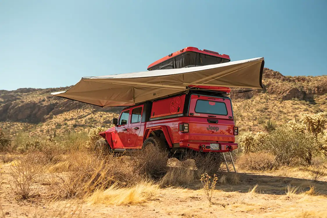 RLD GhostAwn 360 provides a circle of all-encompassing shade