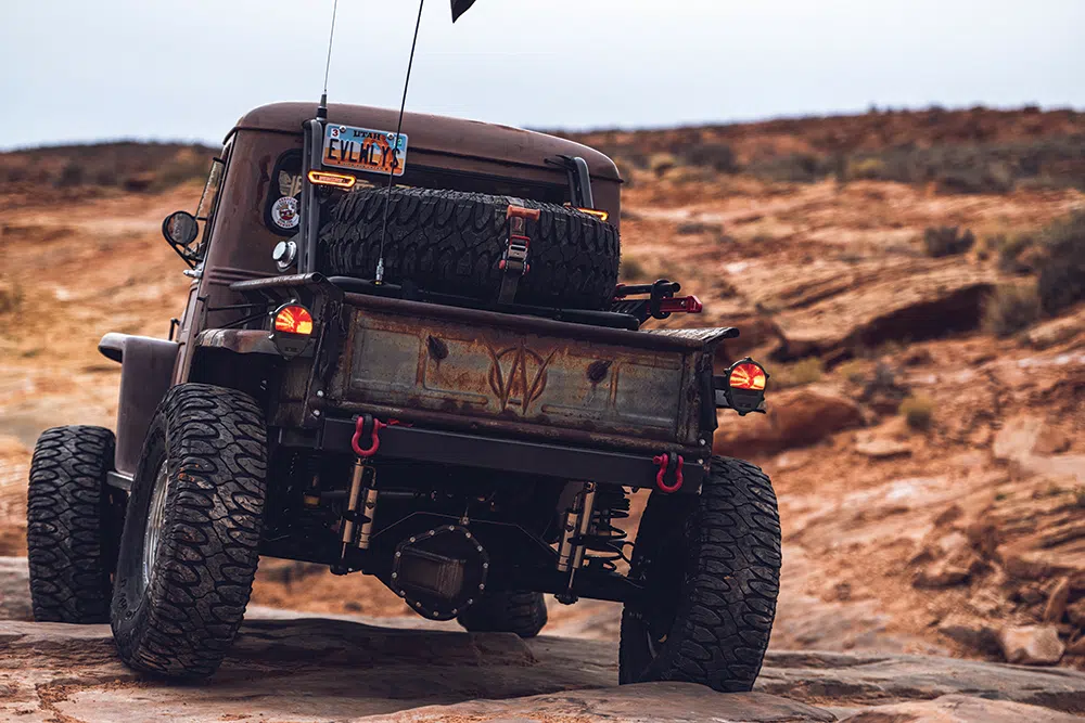 Pat Soffe 1956 Jeep Willys Truck Back