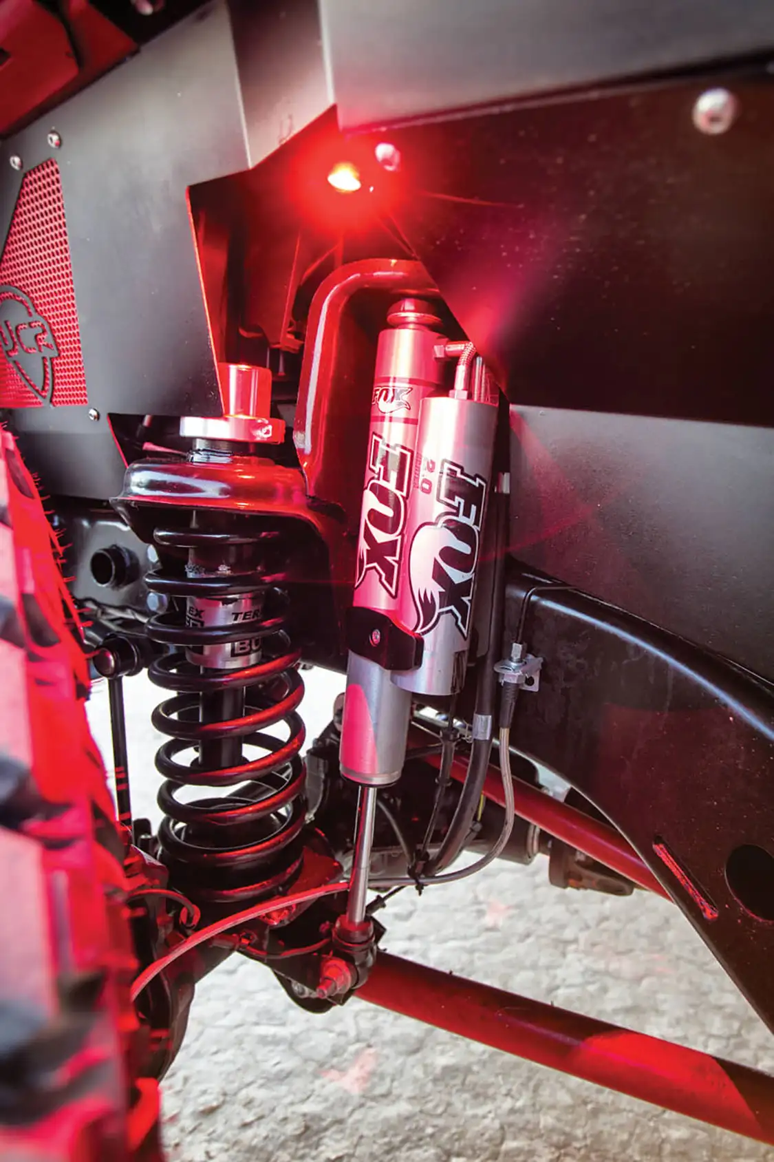 Fox’s position- sensitive, external- bypass shocks